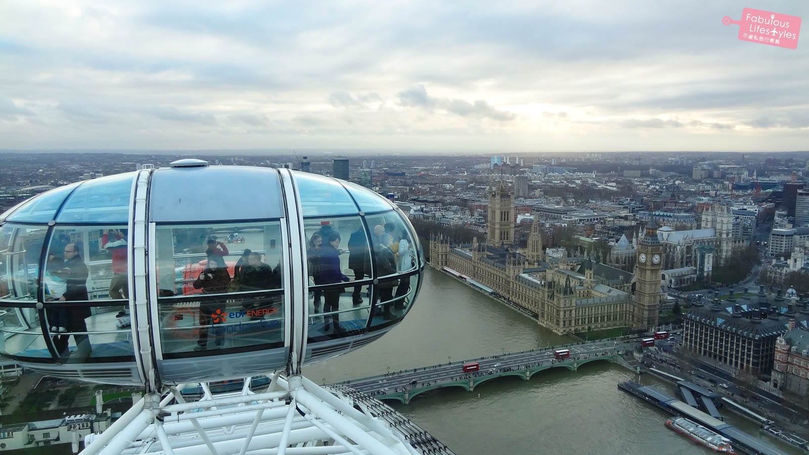 [London Eye] 360° Panoramic Views from Above | See Parliament, Big Ben, and Westminster Abbey All at Once