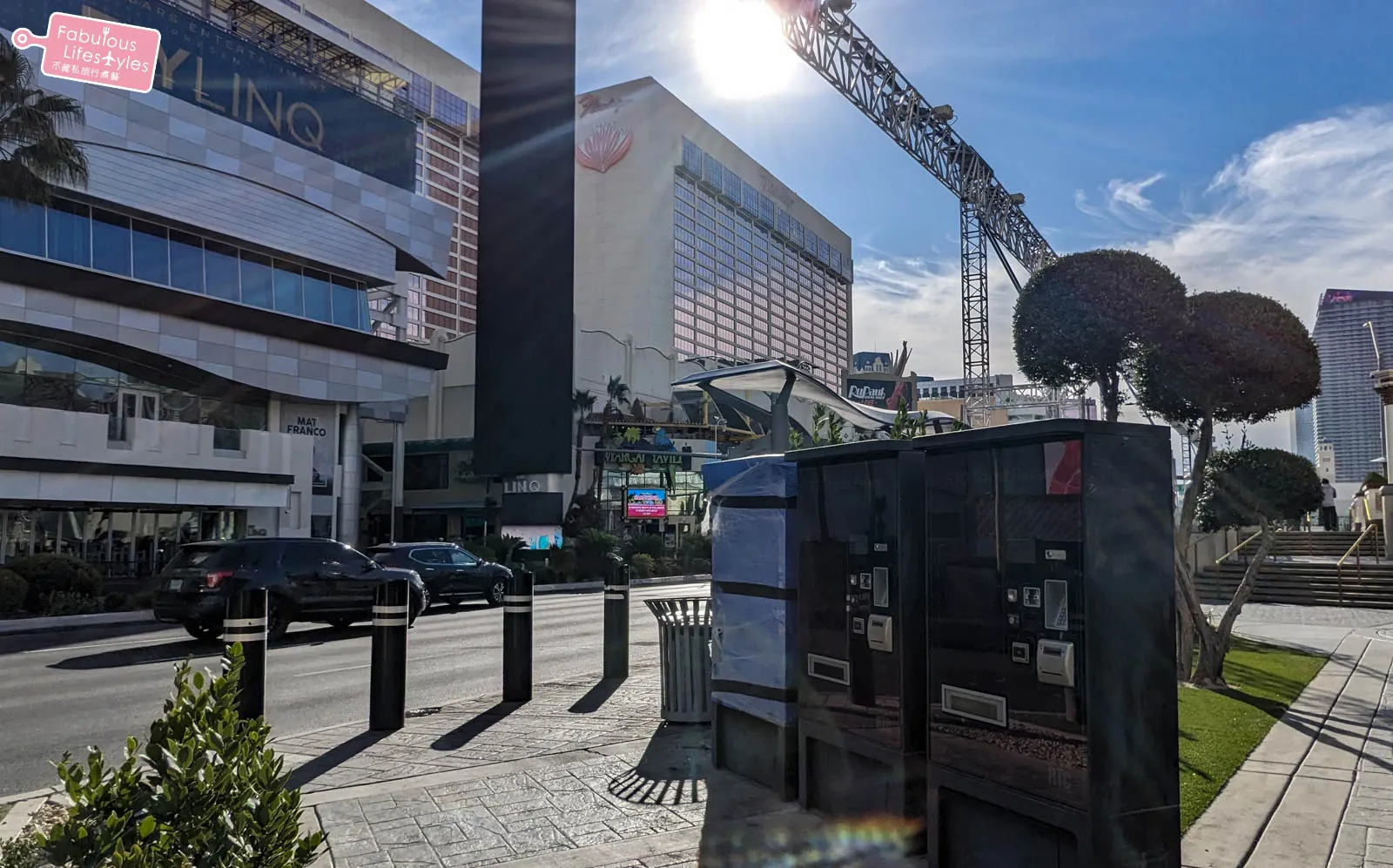 Ticket machines on the Las Vegas Strip