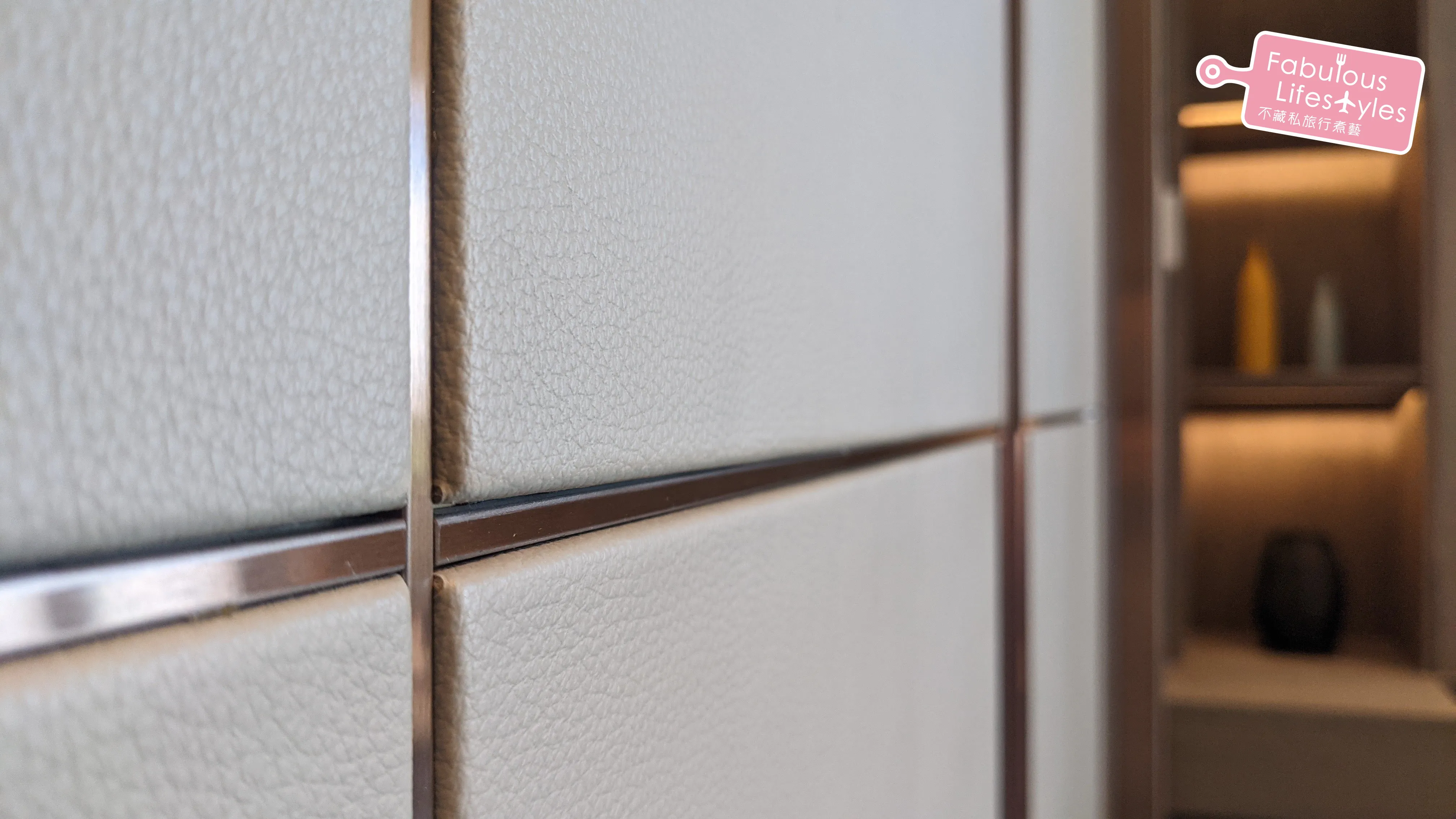 Close-up of the leather texture