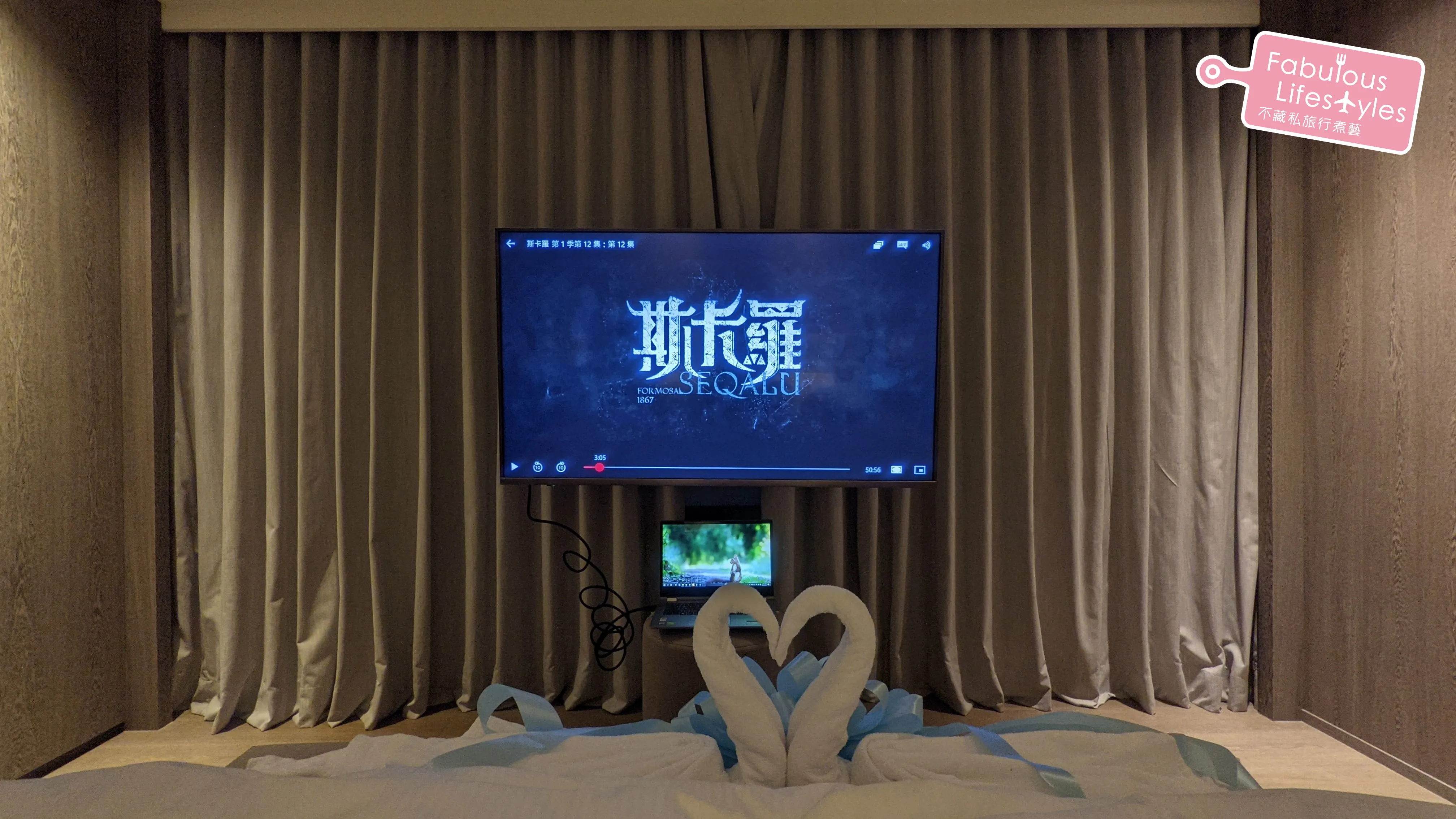 Connecting a laptop to the bedroom TV via HDMI for binge-watching