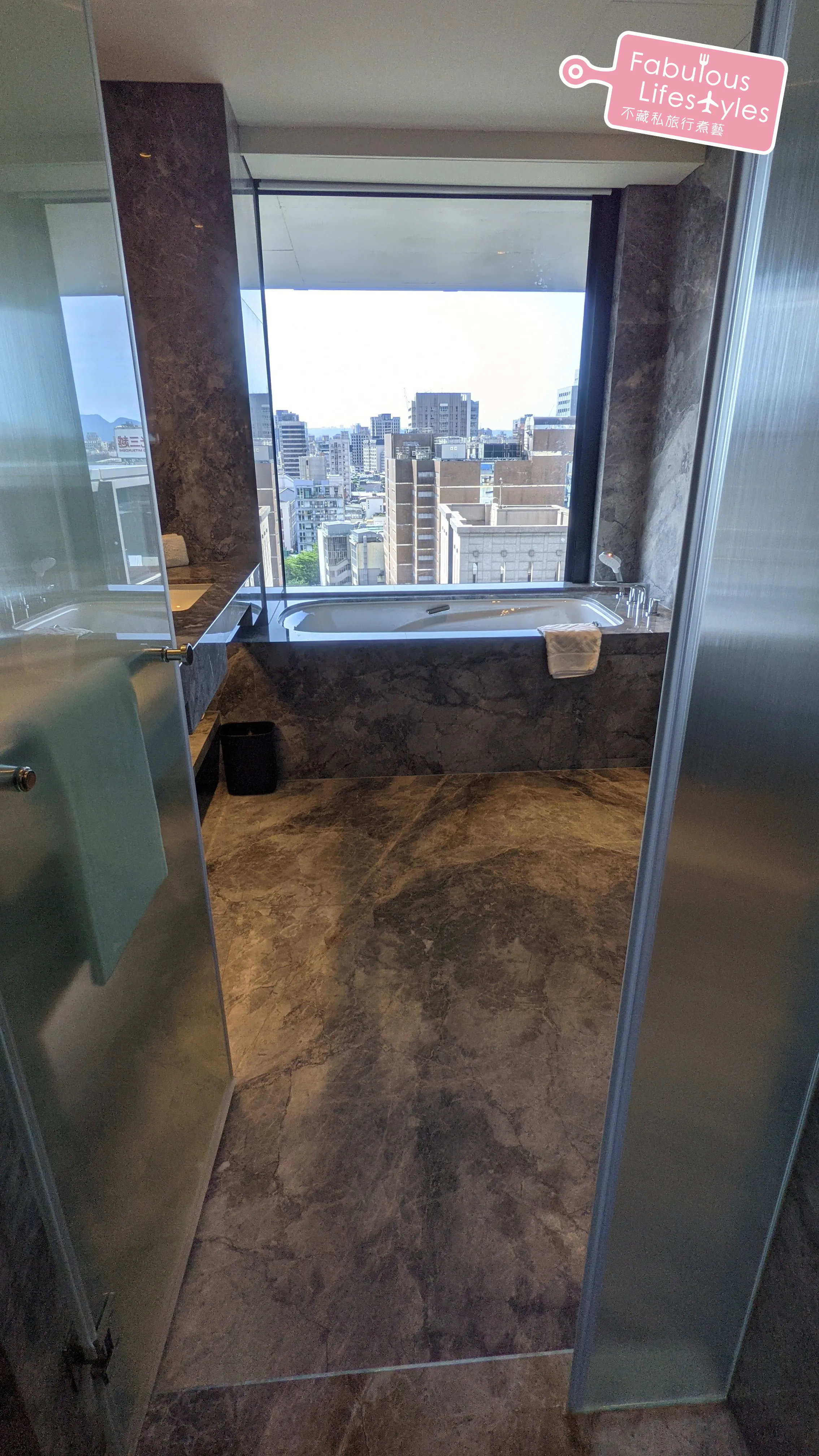 View from the shower room