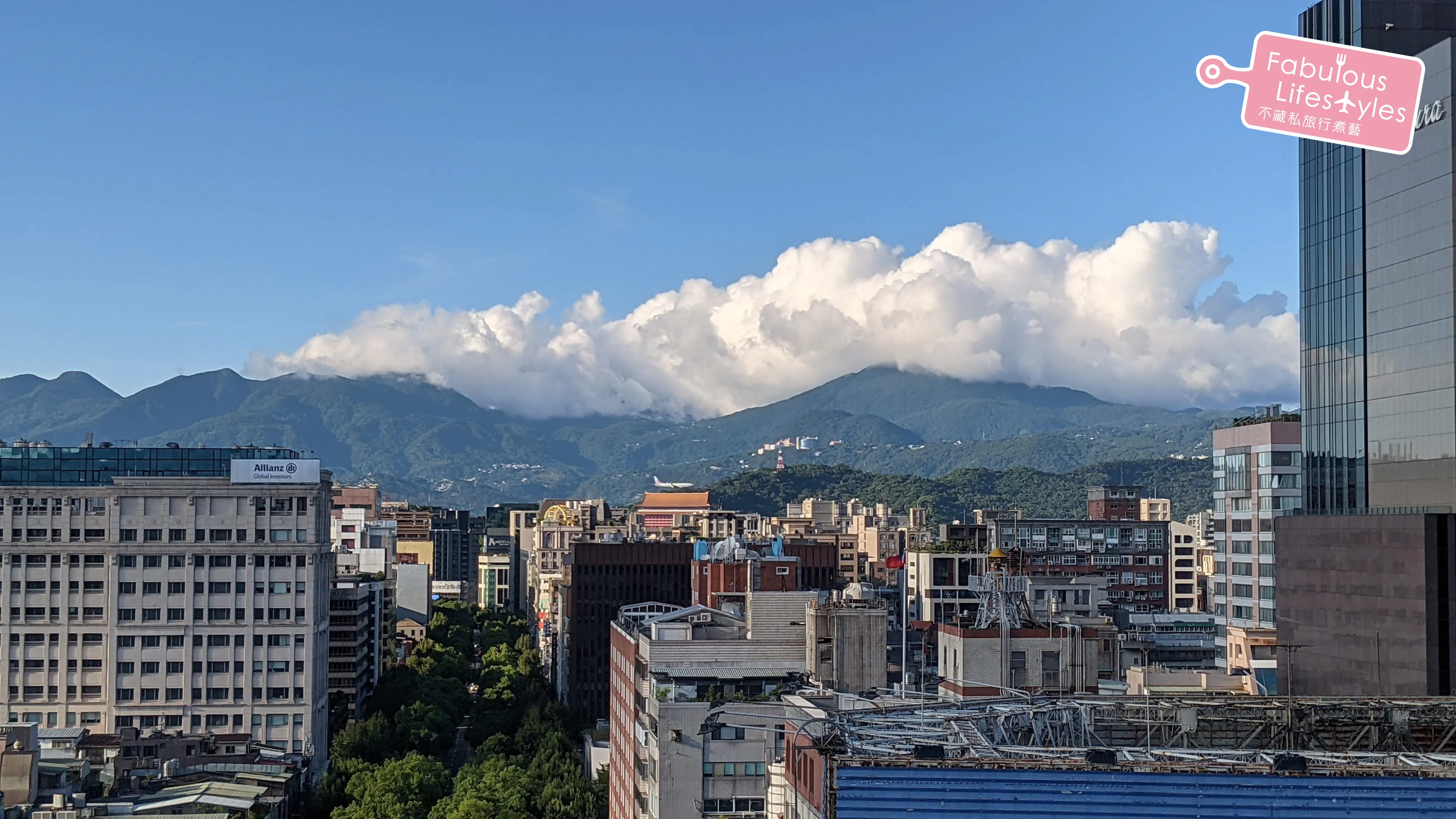 Watching planes land from the terrace